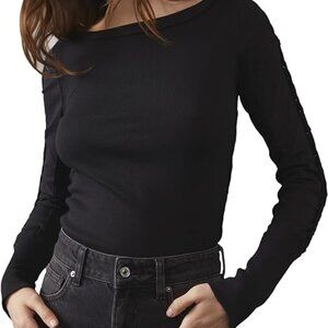 Free People We the Free Daisy Chain Cuff Black S